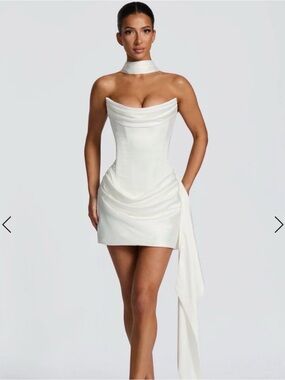 NEW WITH TAGS White Mini Corset Dress Babyboo